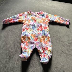 Wonder Nation Colorful Floral Footie